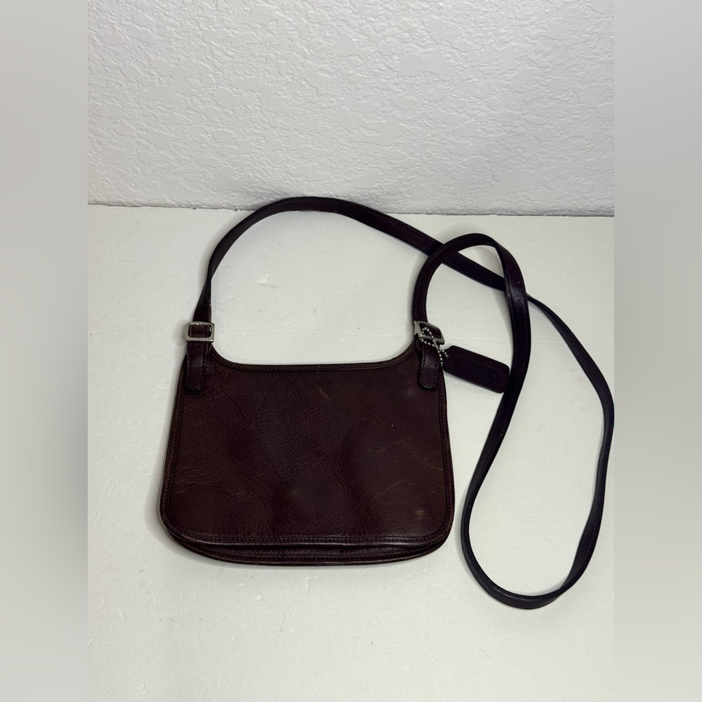 Coach Vintage 90s Dark Brown Mini Slim Hippie Bag #9132